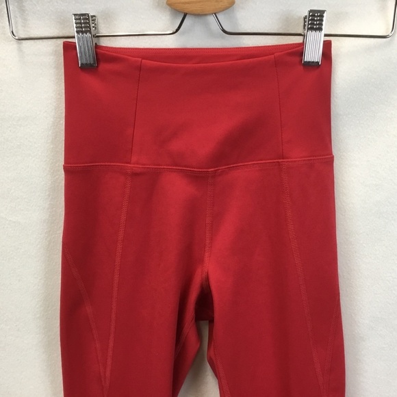 Girlfriend Collective Red Compressive High-Rise Leggings - Picture 3 of 7